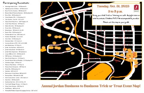 Event of the Week: 2023 Business to Business Trick or Treat Event – City of  Jordan, Minnesota